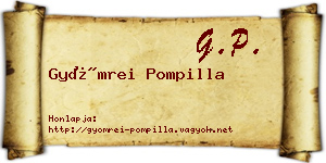 Gyömrei Pompilla névjegykártya